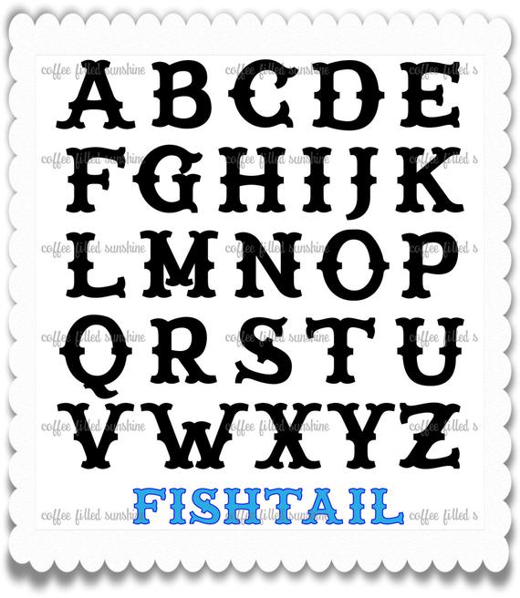 fishtail font svg